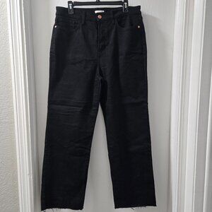 Lauren Conrad Black Jeans, Raw Hem